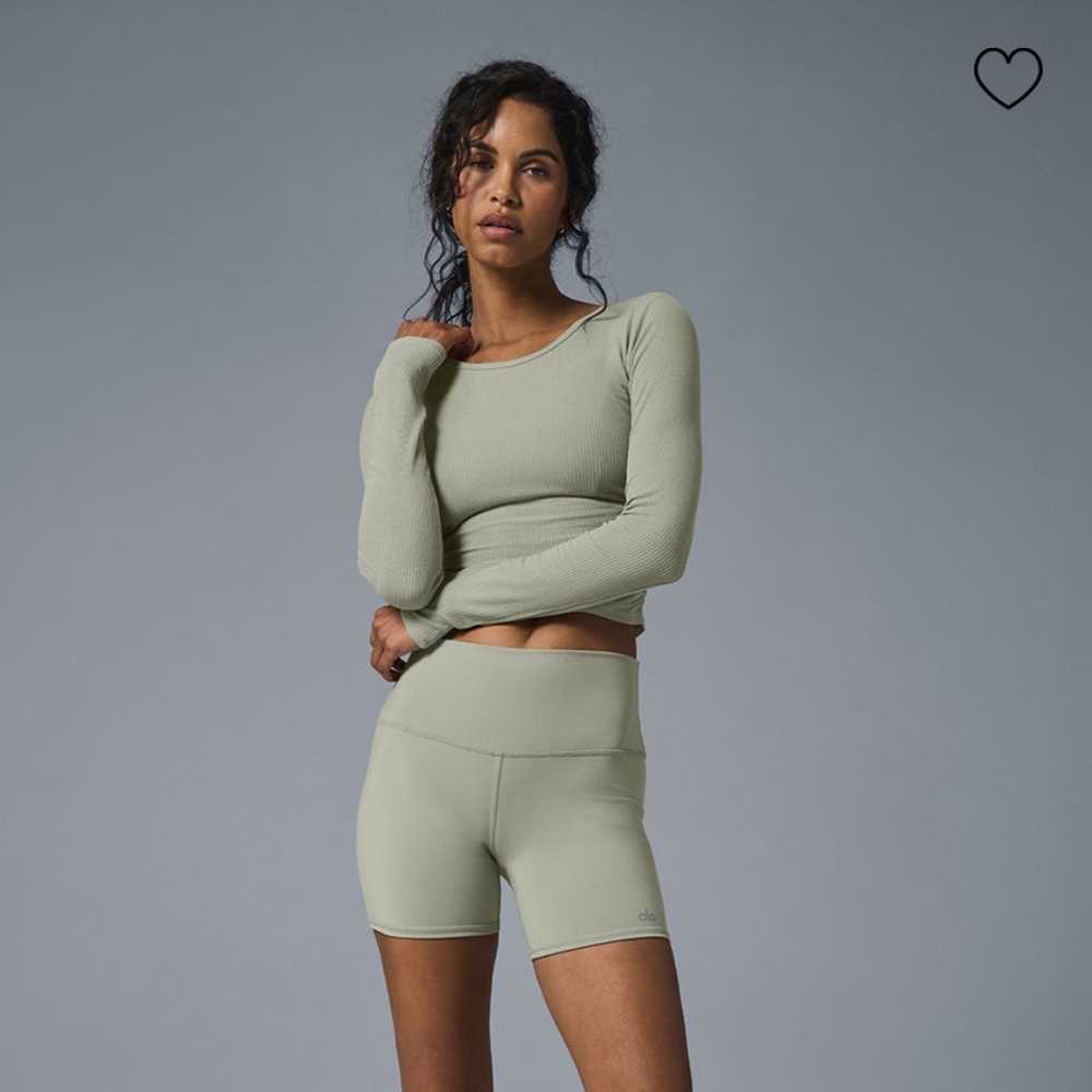 Alo long sleeve ribbed top